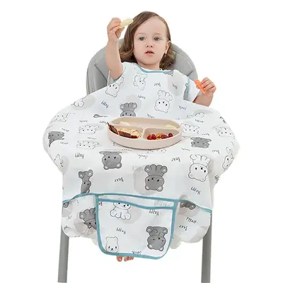 Baby Self-Feeding Dining Chair Cover Waterproof Dirty-Proof