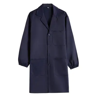 Men & Women Navy Blue Suit Coat Long Sleeve Auto Repair