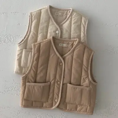 Baby Vest Set for Boys Girls Winter Warm Western Style