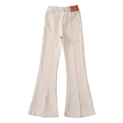 Girls Flared Pants Spring Autumn New Casual Slit Length