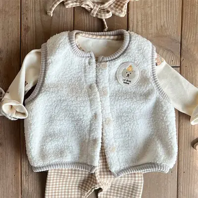 Korean Style Fleece Vest for Boys Girls Winter Warm