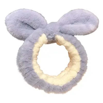 Rabbit Ear Plush Hair Band for Women