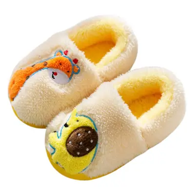 Children's Cotton Slippers Winter New Cartoon Animal Non-Slip Boys' and Girls' Kindergarten Furry Shoes