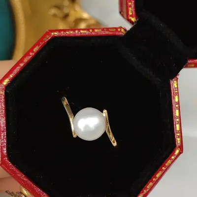 Freshwater Pearl Ring for Women Simple Design