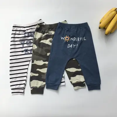Children's Camo & Striped Harem Pants Set