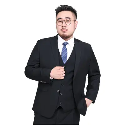 Plus Size Black Vest for Men Spring Summer Wear