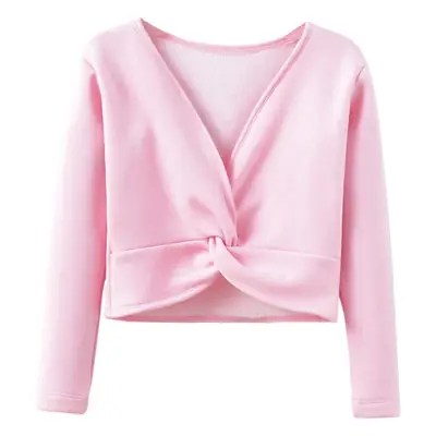 Light Blue V-Neck Dance Sweater for Girls