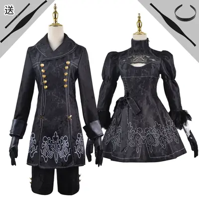 Black Mechanical Epoch Cosplay Dress for Women