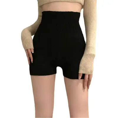 Women Knitted Anti-Glare Safety Shorts 2023 Spring