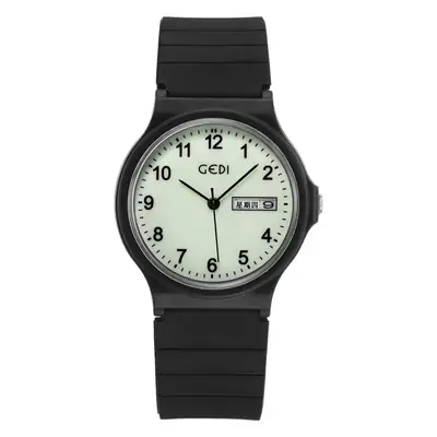 White Candy Color Round Silicone Women's Quartz Watch