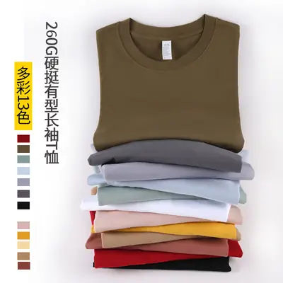 Heavy Combed Cotton Oversize Long Sleeve T-Shirt