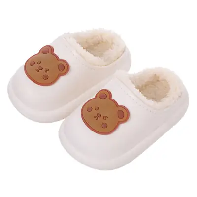 Autumn and Winter Kidsren's Cotton Slippers Bag with Cartoon Cute Middle and Large Kidsren's Home Use Boys and Girls Baby Cotton Shoes