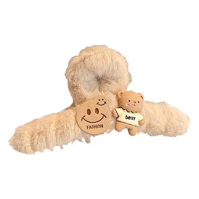 Autumn Plush Hair Clip for Women Large Size