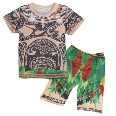 Children's Short Sleeve Suit Ocean Cartoon 61901