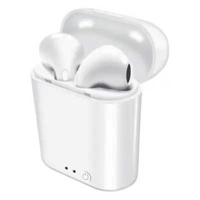 I7s Huaqiang White Bluetooth Headset with Long Battery