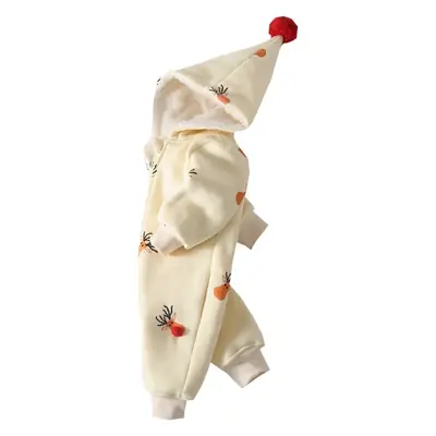 Baby Hooded Fleece Winter Suit Cream