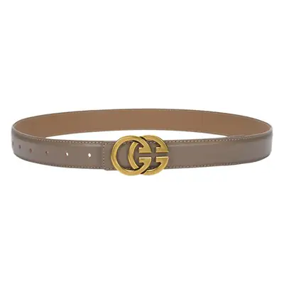 New Cow Leather Belt for Women with GG Logo