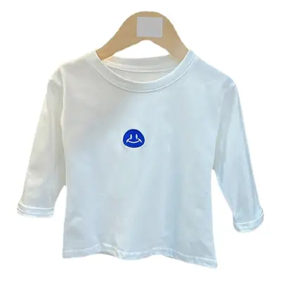 Boys White Long Sleeve T-Shirt 2026 Kids