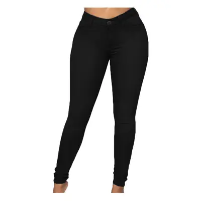 Women Blue Tight Denim Jeans 2022 Winter Commute