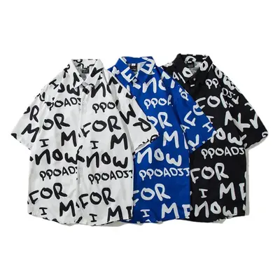 Men's Klein Printed Short Sleeve Shirt Loose Summer Fit