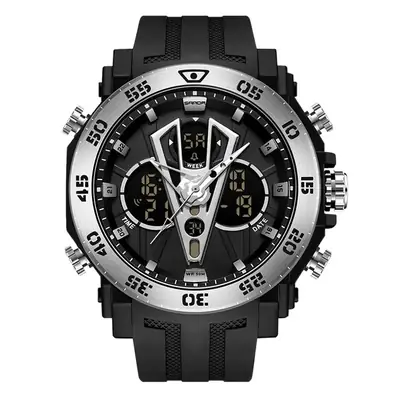 Sanda Black Digital Analog Watch for Men