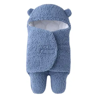Anti-Kick Baby Sleeping Bag Blue Cotton Winter Warm