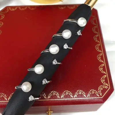 Freshwater Pearl Ring for Women Simple Design Elegant Jewelry