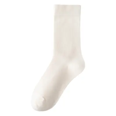 New Women's Cotton Socks, Deodorant and Breathable Mid-Calf Socks, Loose Mouth Confinement Socks, Sweat-Absorbent and Antibacterial Women's Pile Socks That Do Not Tighten the Feet