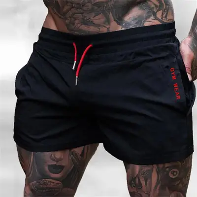 Men's Black Quick-Drying Marathon Shorts Eurasian Double Size