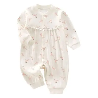 Baby's Cotton Floral Jumpsuit Spring Autumn