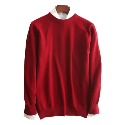 Men's 22 Knit Crewneck Sweater V-Neck Long Sleeve