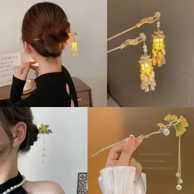 Antique Pearl Tassel Hairpin for Women