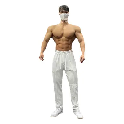 American Grey Straight Fit Fitness Pants for Men