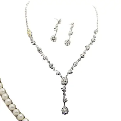 Black Black Diamond 3-Piece Jewelry Set for Women
