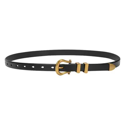 Women's Vintage Brown Gold Belt for Jeans Top Layer Plaster Bark
