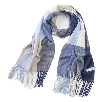New Thickened Plaid Cashmere Scarf for Women