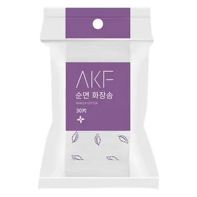 AKF Makeup Remover Toner 30x Pure Cotton Disposable