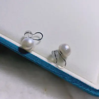Retro Hong Kong Style Pearl Earrings for Women