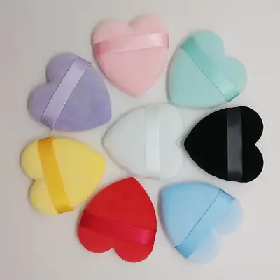 New Arrival Heart Shape Dry Powder Makeup Puff