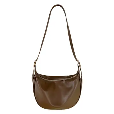 Brown Textured Shoulder Crossbody Bag for Women 2026