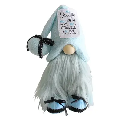 Cangyan Blue Faceless Doll Window Decor