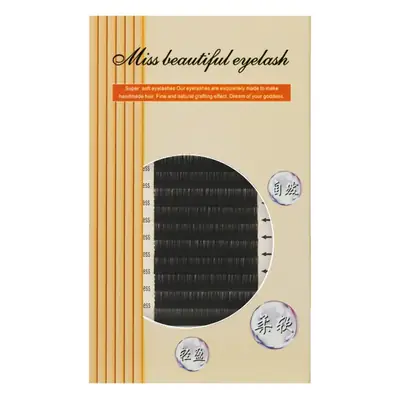 0.25 C Fake Eyelashes Single Flat Hair Double Tip