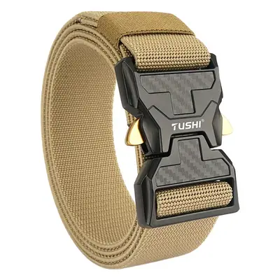 Tushi 2022 New Security Buckle Nylon Belt Men's Combat Belt Outdoor Sports Multifunctional Tactical Belt