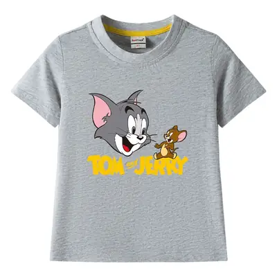 Tom and Jerry Pink Kids T-Shirt Short Sleeve Cotton