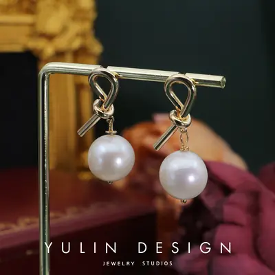 Vintage Pearl Earrings French Style Bridal Elegant Niche Women's Light Luxury