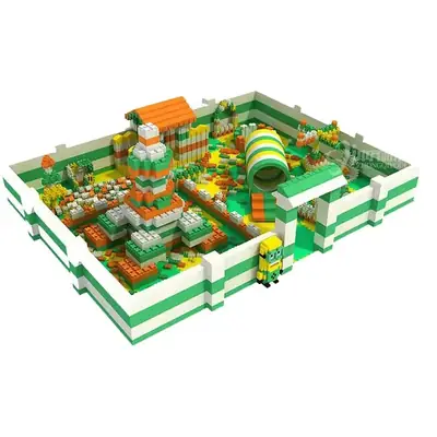 Large Square Brick Building Block Playground for Kids