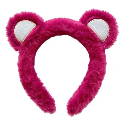 Plush Frog Hairband Pink Heart Design