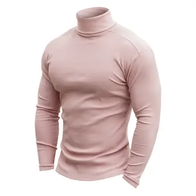 Men's 2022 Long Sleeve Turtleneck Sweater White