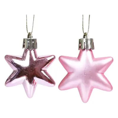 Electroplated Star Christmas Tapestries 5Cm Pink & Purple
