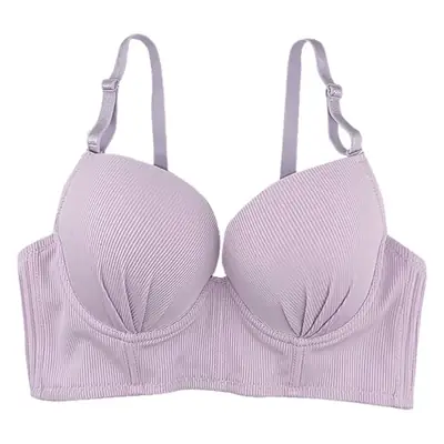 Cross-Body Sexy Bra Purple Blue Beige Adjustable Four Buckle